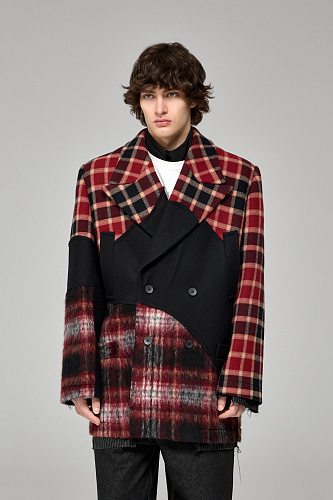 Пальто миди наизнанку