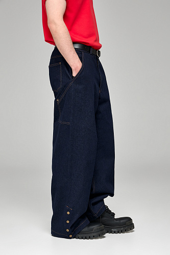 Джинсы Baggy с деталью