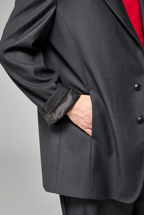 Пиджак объемный с патой