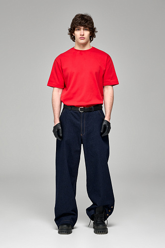 Джинсы Baggy с деталью